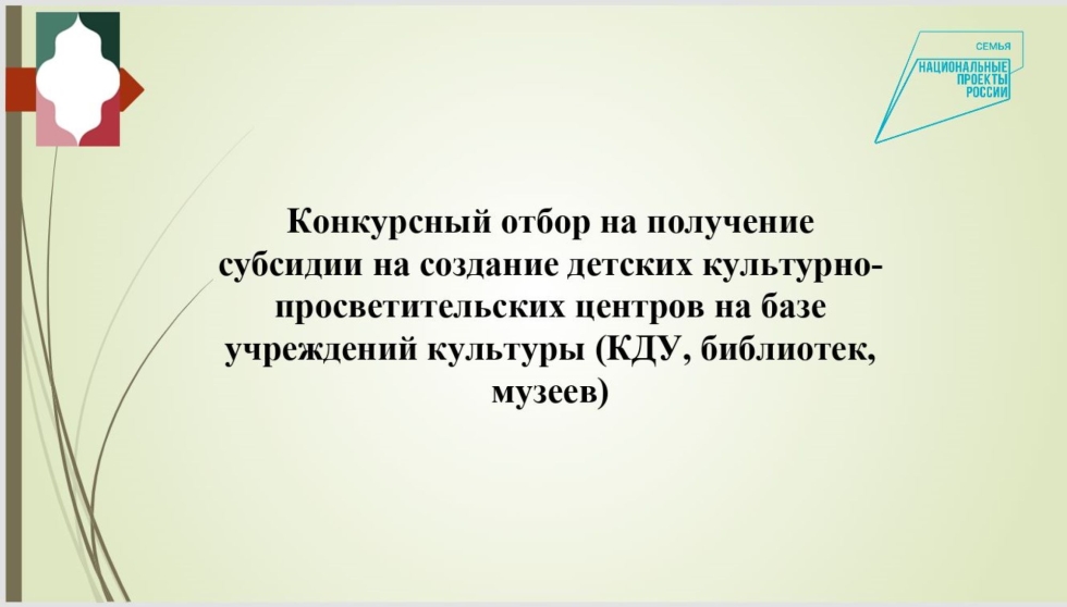 Прошел вебинар, посвященный конкурсу по созданию детских культурно-просветительских центров