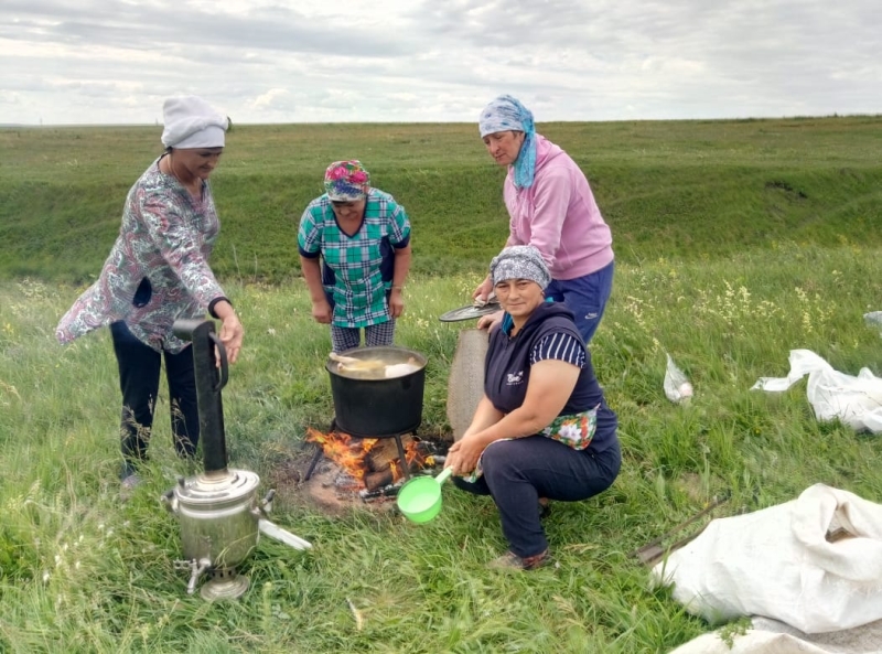 Приготовления супа из  птицы,принесенной в жертву
