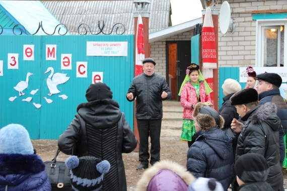 Начало праздника “Каз өмәсе” в дер. Малые Суни, Мамадышский район, Республика Татарстан