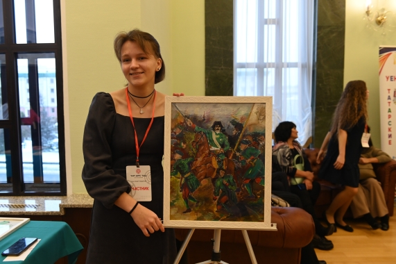 Юные художники написали даже батальные сцены
