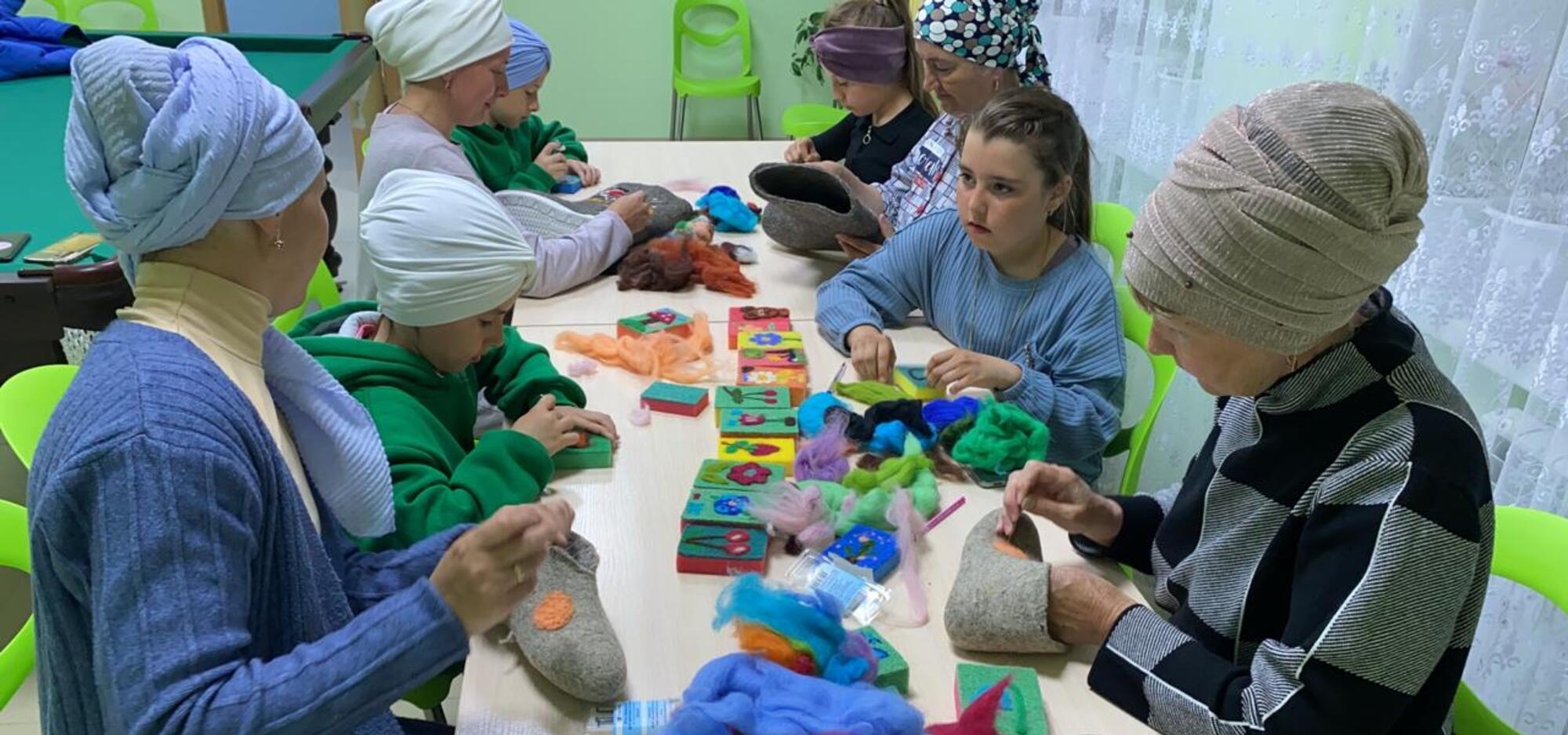 В рамках проекта «Шерстяные истории» в Кукморах продолжается обучение детей