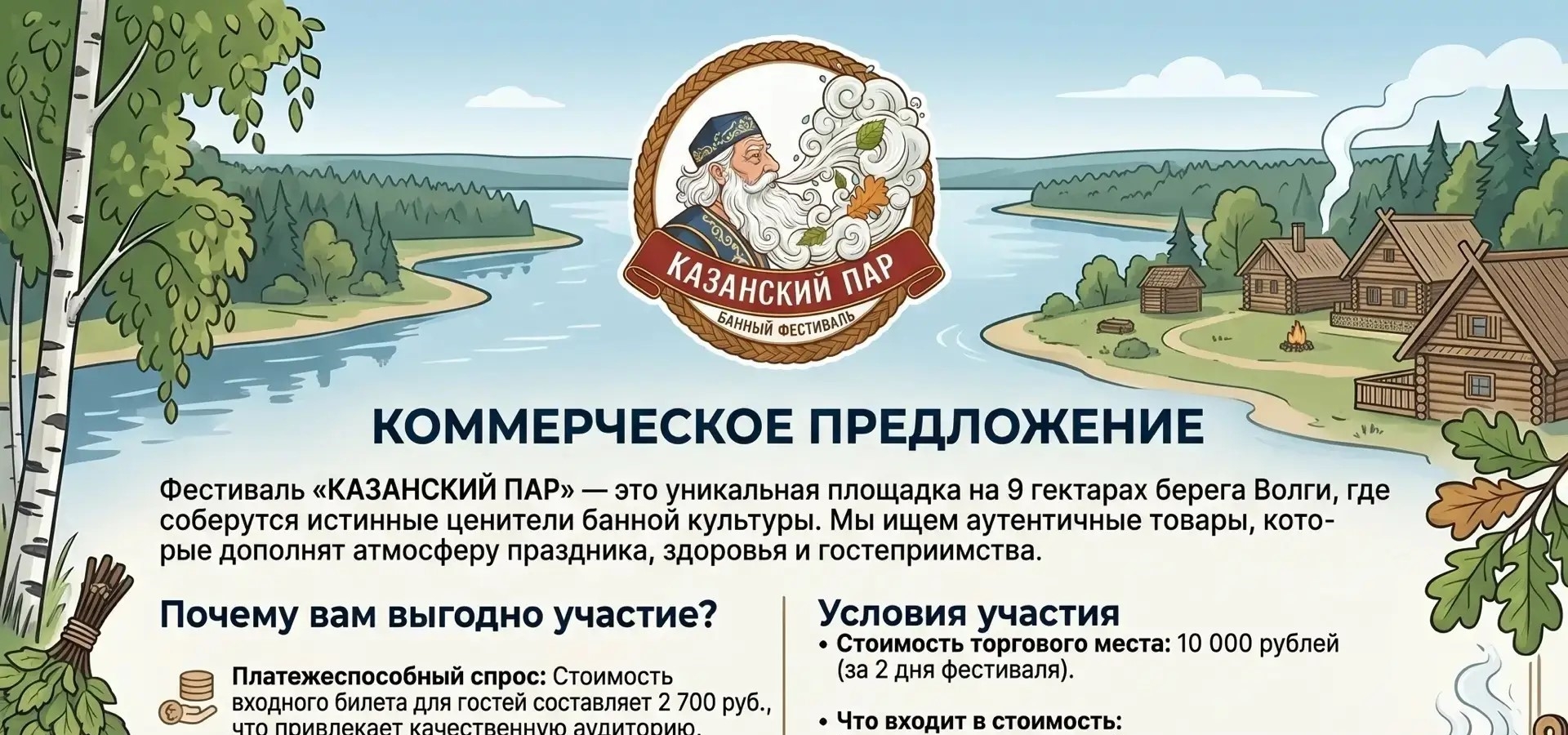 Мастеров народных промыслов приглашают к участию в Банном фестивале «КАЗАНСКИЙ ПАР»